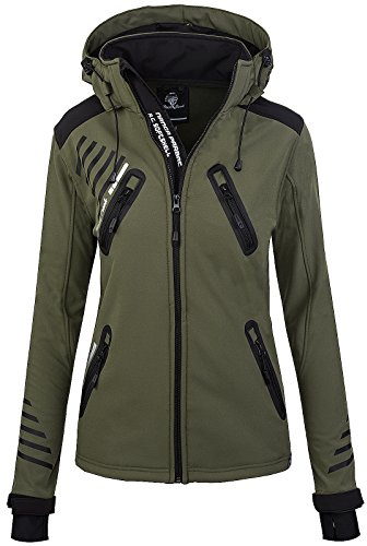 Rock Creek Softshelljacke Damen Outdoor Windbreaker D-390 | Wasserabweisende Übergangsbekleidung, funktionale Wanderjacke für Frauen, Camping, Freizeit und wechselhaftes Wetter