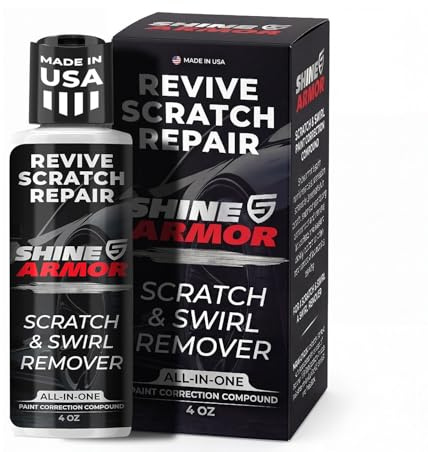 SHINE ARMOR Car Scratch Remover Repair Protection & Swirl Remover Polish 4oz