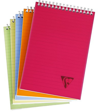 Clairefontaine 328646C 5 Hefte Linicolor A5 80 Blatt liniert sortiert