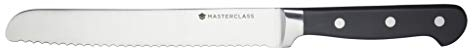 MasterClass Coltello da pane senza punta con estremità arrotondata smussata, acciaio inossidabile, 20 cm