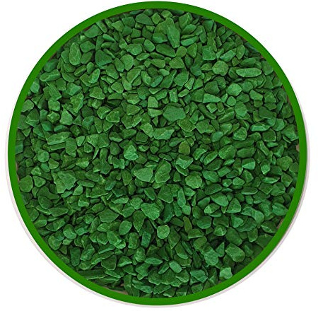 DecoMadeinItaly Dekosteine für den Garten, Größe 9 / 13 mm, Farbe Grasgrün (20 kg).