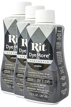 Rit Dye Liquid Synthetic 236ml Graphite Pack of Three