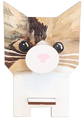 Yosoo Brillenhalter-Ständer, Tierform-Brillenhalter, niedlich, schön, Verbundholz, feine Verarbeitung, einzigartiges Design für Schmuck, Uhren, zur Brillenaufbewahrung Katze