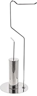 Serviteur WC Porte-Papier Toilette sur Pied Poli en Acier INOX Aisi 304 Mod. Airone