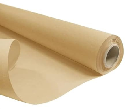 AdP Rouleau de papier kraft recyclé marron 60grammes 80cm X 50m | Papier d'emballage et décoration idéal pour cadeaux ou fleurs.