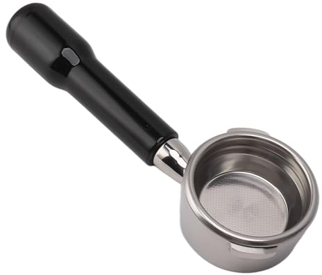 Porte-Filtre sans Fond 58 Mm - Composition en Acier Inoxydable avec Design à 2 Oreilles - Prise en Main Confortable - Accessoire Idéal pour Machine à café GAGGIA Baby Evolution