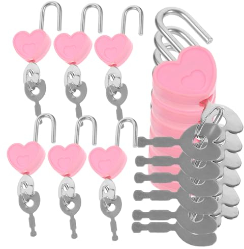 Gadpiparty 24satz Mini-vorhängeschlössern Herzförmige Gepäckschlösser Mit Schlüssel Für Schultaschen Rucksäcke Koffer Und