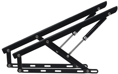 Hydraulisches Betthebeset, 2-teiliger Hebemechanismus für Bettfedern, 60/80/90/100/110/120 cm, DIY-Bett-Hardware-Set, Sofa-Bett-Aufbewahrungsscharnier, hydraulische Stützstange für Tatami-Ho