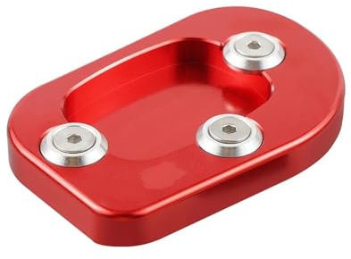 VQLDPX Motorrad-Fußpolster-Verlängerungs-Ständerplatte Für XR650L XR 650L XR 650 L 1993-2024 Seitenständerpolster Motorradständer Platte Verbreiterung(Rot)