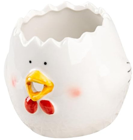 BEBEMOKO Adorable Chicken Egg Separator Ceramic Egg White Yolk Divider for Cooking Baking
