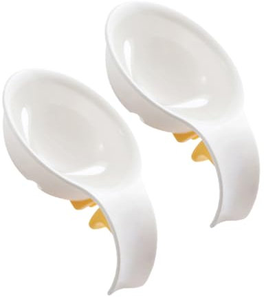 Cabilock 2pcs Egg Yolk Separator Filter Reusable Egg White Separator Kitchen Cooking Tool for Yolk Simple to Clean