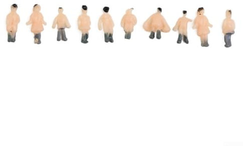 Lebendige Sammlung von 200 bemalten Modell-Figuren, unverzichtbar für jedes Diorama eines Zugbegeisterten