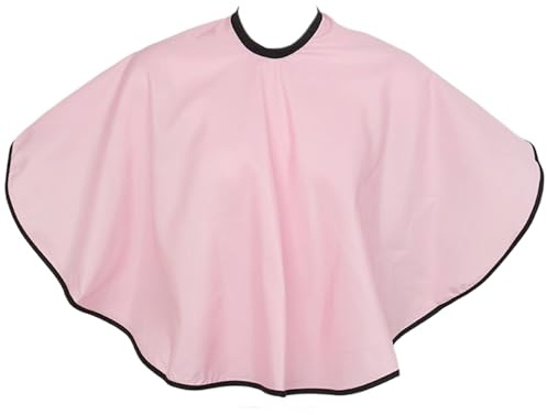 Mantella da parrucchiere, scialle da taglio per capelli da 80 cm, in poliestere, impermeabile, in tessuto antiaderente, per parrucchieri, stilisti, clienti, di bellezza a casa, rosa, Refer to
