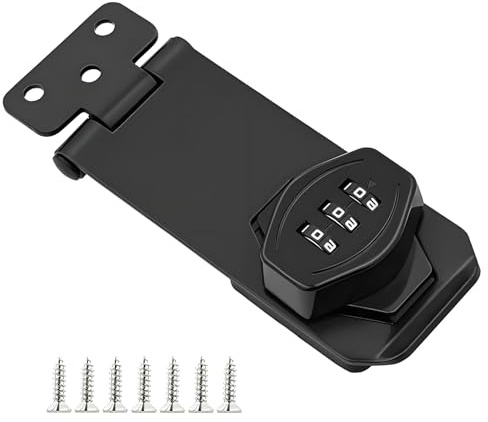 Combination Bolt Lock Set, Combination Locks Cabinet Locks, Durable Shed Door Lock, Practical Garage Door Security, Suitable for Cabinets Outdoor Spaces Gardens and Barn Doors