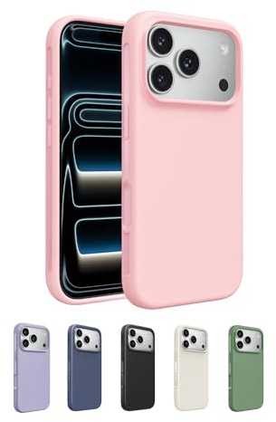 Belkin SheerForce Protect Cover per iPhone 17 Pro Compatibile con MagSafe, Design Sottile e Rivestimento Antigraffio, Custodia Protettiva per iPhone, Magnetica e Anti-urto - Rosa