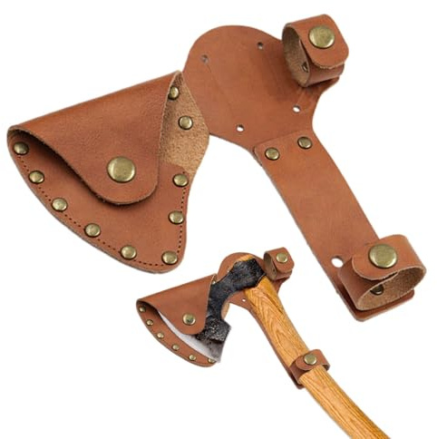 Axe Carrier - Synthetic Leather Tomahawk, Portable Hatchet Protection Sleeve | Compact Outdoor Tool Storage Solution For Woods Forests Hunting Fishing Camping Trekking Excursions Survival