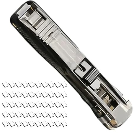 Refillable Paper Binder, Portable Document, Office Organizer with Quick Stapling Feature, Handy Stapler Fastener, Efficient Paper Tool with Compact Design, Filing Accessory for Work