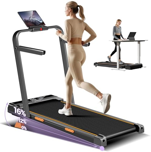 CURSOR 3.0HP Cinta de Correr Plegable con Inclinación 16%, Walking Pad