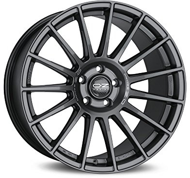 OZ SUPERTURISMO Dakar matt gun metall silber Schriftzug 9 x 21 Nano 5 x 112 Hub Bohrung 66,5 Legierung Felgen