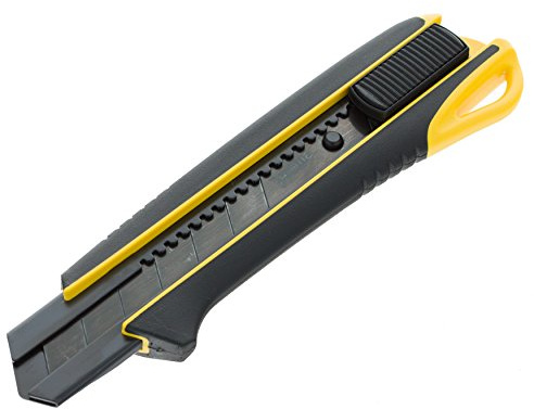 Tajima DC660YB Driver Cutter 25 mm avec blocage par bouton-poussoir, Noir/Jaune