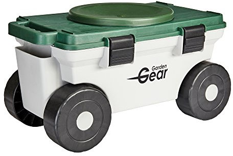 Garden Gear Portable 360° Rotating Garden Seat Versatile Tool Storage Box sit on with Wheels Perfect for Gardening, Motoring or DIY Tasks