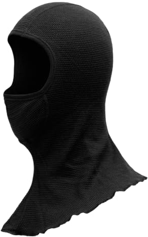 Devold Wool Mesh 190 Balaclava Maske, Erwachsene Unisex, Kaviar (Schwarz), Einheitsgröße
