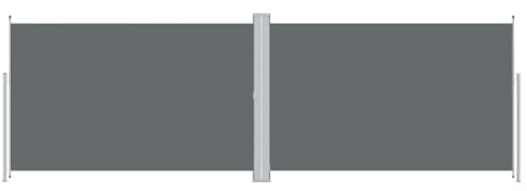 vidaXL Seitenmarkise Ausziehbar Sonnenschutz Sichtschutz Windschutz Seitenwandmarkise Seitenrollo Markise Balkon Garten Terrasse Anthrazit 200x600cm