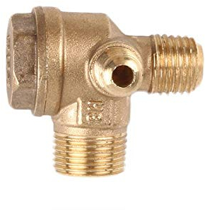 stück 3 Port Rückschlagventil Messing Außengewinde Rückschlagventil Stecker Werkzeug ForAir Kompressor Zubehör Luftpumpe 10 * 14 * 16mm