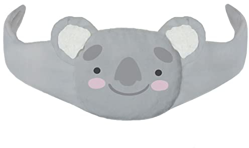 Cojín térmico Almohada en el vientre Saco Térmico- relleno de 200 gr de huesos de cereza orgánicos - para tratamientos de frío y calor cara GREY Koala [088]