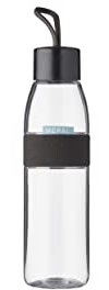 Mepal – Water Bottle Ellipse – Reusable Water Bottle – Leak Proof Drinking Bottle Suitable For Carbonated Drinks – BPA-Free - 500 ml – Nordic black