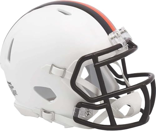 Riddell Cleveland Browns NFL 2023 On Field Alternate Mini Speed Helmet (White Out)