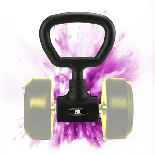Multifunktions Hanteln zu Kettlebell/Langhantel-Konverter. Wandelt Ihre Hanteln in Langhanteln/Kettlebell. Fitnessgeräte für zuhause – Kurz- und Langhantel-Set Konverter