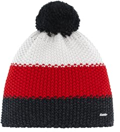 Eisbär Star Pompon Mütze mehrfarbig - Klassische Wintermütze für Damen und Herren mit Merino-Mix, Dreistreifen-Design, Kuschelfleece & Bommel - Strickmütze, Wollmütze, Skimütze, Perfekt für kalte Tage