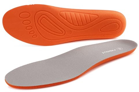 riemot Innersulor för kvinnor och män, mjuka skoinlägg, komfort, inlägg, sport, innersulor för arbetsskor, sneakers, stövlar, vandringsskor, GRÅ, 46