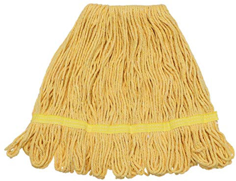 Beaupretty Lingette de Balai en Coton Jaune Serpillière de Remplacement Absorbante Haute Densité pour Nettoyage Sols Carrelage Bois Usage Quotidien Outil Ménage Pratique