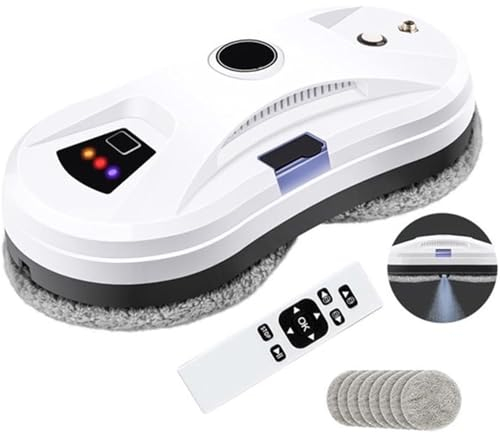 Window Cleaner Robot, Smart Window Vacuum Cleaner with Automatic Water Spray, Glass Cleaning Robot for Interior/Exterior Highrise Windows