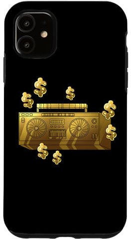 Hülle für iPhone 11 Dollar Boom Box Ghetto Blaster 70er 80er 90er Y2K