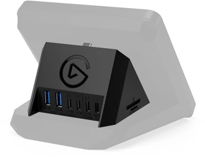 Elgato USB Hub – For Stream Deck +, 2 USB-C Ports/2 USB-A Ports, Power Delivery, SD/microSD Card Reader – USB-C, Mac/PC, Stream Deck & Power Supply Not Included
