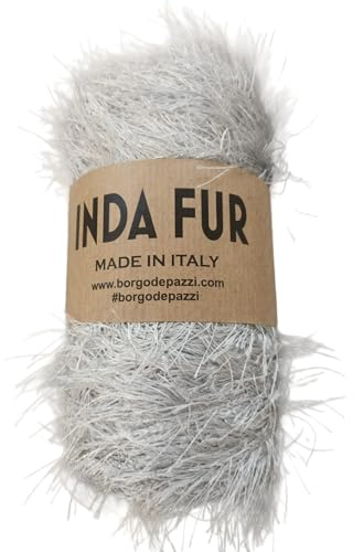 Cordoncino pelose ideale per lavori all'uncinetto oppure ai ferri (perla)