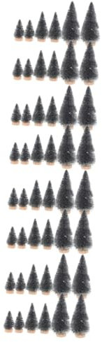 MAGICLULU 48pcs Decorative Halloween Autumn Tree Fake Mini Pine Trees Leaves for Home Party Hotel Escape