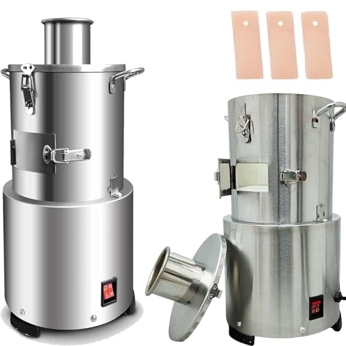Pelapatate Elettrico per Aglio Da 20 Kg/H, Interruttore One-Touch, Pelatura Rotativa Rapida in 10 Secondi, Materiale in Acciaio Inossidabile, Adatto per Pelare L'aglio Intero