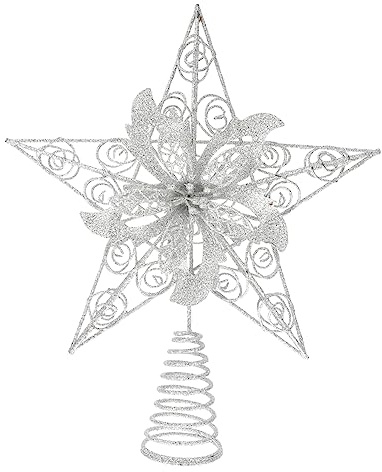 Cabilock weihnachtsbaumspitze Stern Star for Christmas Tree Christmas Tree Topper weihnachtssternverzierung Weihnachtsdekoration Weihnachtsbaum Sternverzierung Weihnachtsbaum Stern Topper
