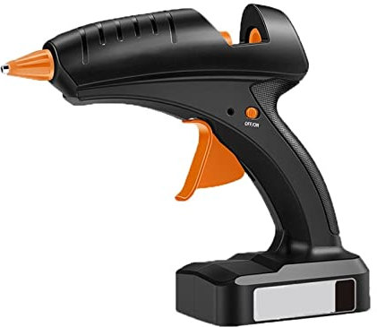 MZZYG Pistola per Colla A Caldo Pistola for Colla A Caldo Senza Fili 80W 12V Batteria Ricaricabile Strumento di Riparazione Professionale Wireless Pistola for Colla for Stick di Colla da 11 Mm(Set 2)