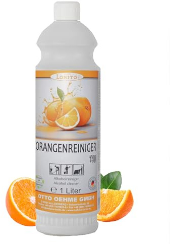 Lorito Orangenreiniger Universalreiniger 1L | Allzweckreiniger mit Frischeduft, sanfter & kraftvoller Orangenölreiniger für Küche, Bad & Wohnräume