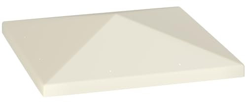 Outsunny Ersatzdach für Pavillon 3 x 3 m, wasserdicht Pavillondach, Ersatzbezug für Gartenpavillon, Ersatzteile aus Oxford-Stoff, 370 g/m², Cremeweiß