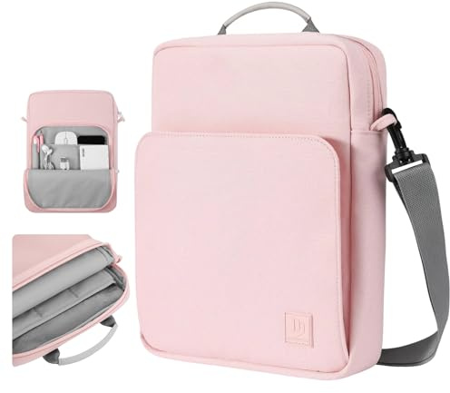Dadanism 9-11 Zoll Tablet Tasche mit Schultergurt & Griff, Rosa | für iPad Air 11 M4/M3, iPad Pro 11 M5, iPad A16 11, iPad 10. Gen/Air 5 10,9, iPad 9/8/7. Gen 10,2, Galaxy Tab A11+ 11