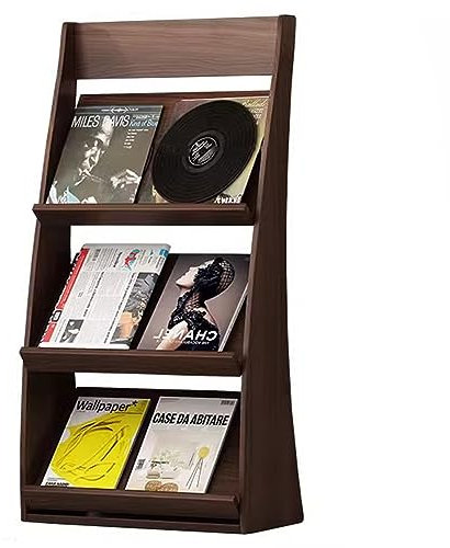 IEOWY Antiker Zeitschriftensammler aus Holz, freistehender Broschüren-Organizer, dekoratives, Robustes Bücherregal, Informationsaufbewahrungsregal für das Wohnzimmer