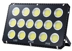 Foco Led Exterior, Reflector De Iluminación For Exteriores, 100W, 300W, 600W, 1000W, Proyector De Alta Potencia, Pared Exterior, Edificio, Jardín, Lámpara De Árboles, Foco Cuadrado,para patios, garaj