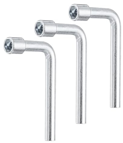 QUARKZMAN 3 Piezas Llave De Vaso Hexagonal En Ángulo En Forma De L 7mm Métrica De Acero Al Carbono De Un Solo Extremo Llave De Vaso De 6 Puntos Para Reparación General Mantenimiento