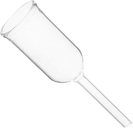 PRETYZOOM Embudo de Vidrio Cilíndrico para Filtración de Laboratorio, Herramienta Compacta y Resistente al Desgaste para Laboratorios de Investigación
